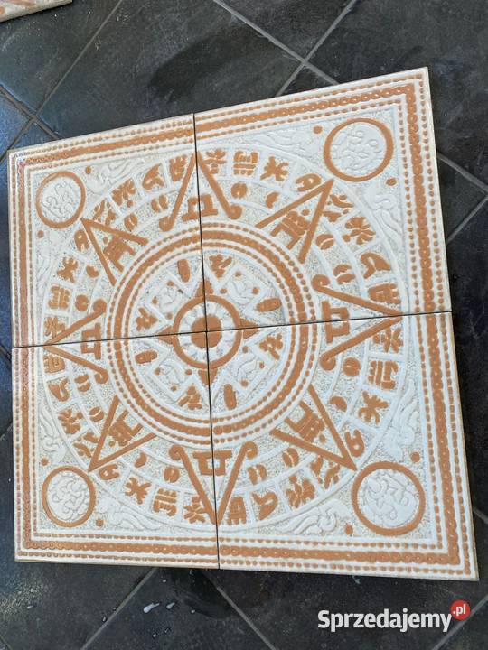 Rozeta dekoracja egipska podłogowa 63x63 beige Zakopane