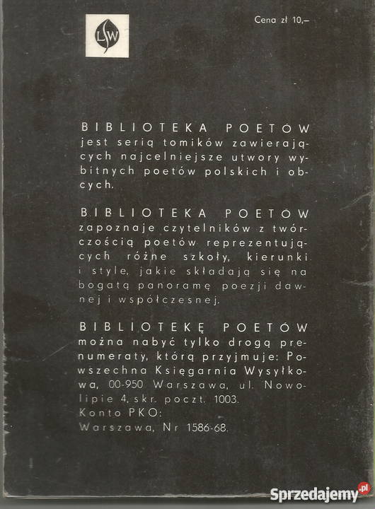 KOŁONIECKIRoman KołonieckiPoezje Wybrane 1978 Pacanów