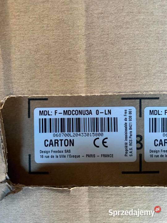 KIT CONVERTISSEUR FIBRE FREEBOX FMDC0NU3A NEUF Warszawa sprzedam