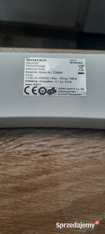 Waga łazienkowa SilverCrest