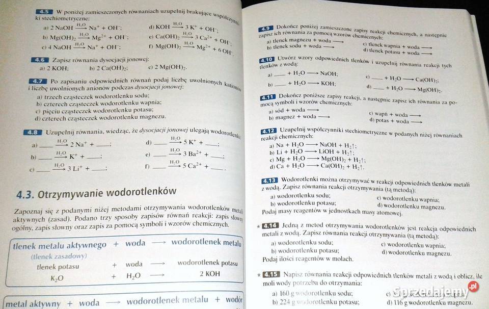Zbiór zadań z chemii Gimnazjum 13 Maria A Bigos miękka Chełm
