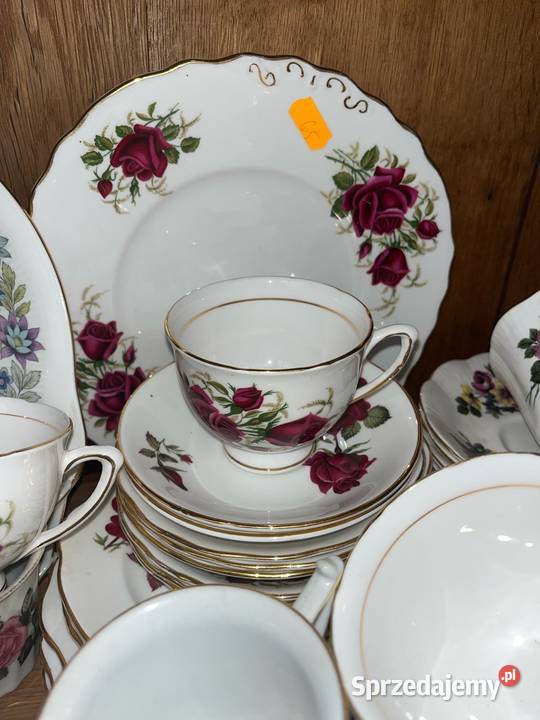 Filiżanka z talerzykiem Colclough Made in Gdańsk sprzedam