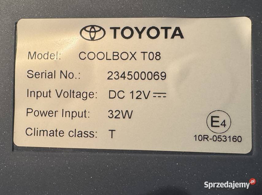 Lodówka Toyota Coolbox T08 nowa oryginalna opolskie Opole