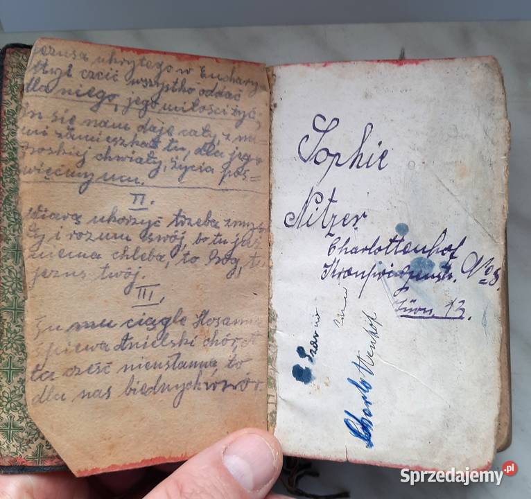 Stara Książeczka do Nabożeństwa Bogucice 1902 Gliwice