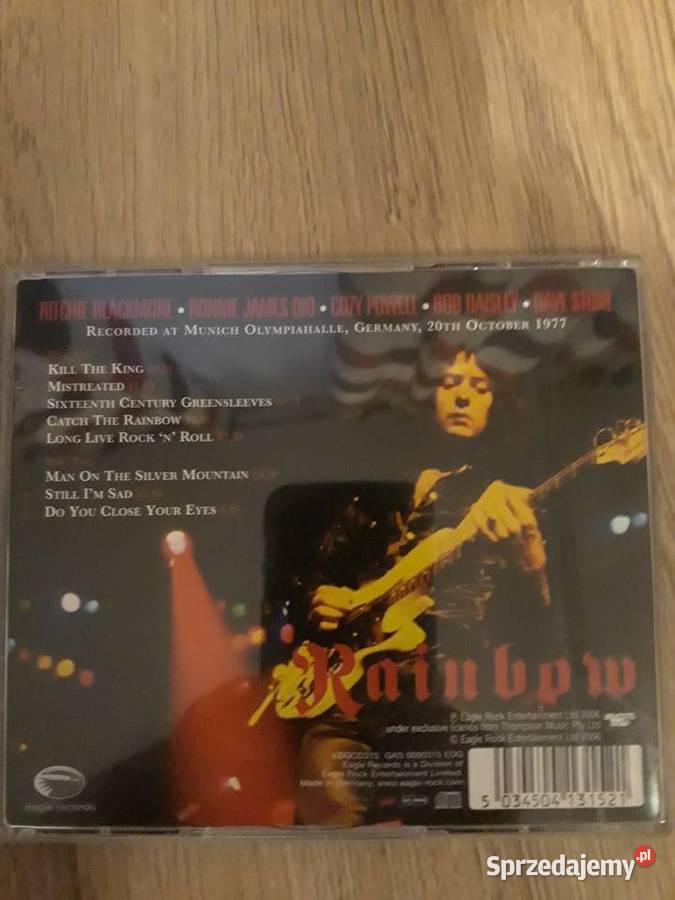 Niezapomniane koncerty RAINBOW Liv in Monachium Płyty i kasety