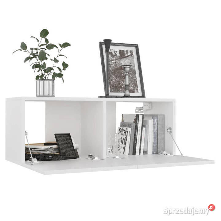 Szafka TV biała 80x30x30 materiał drewnopochodny mazowieckie Warszawa