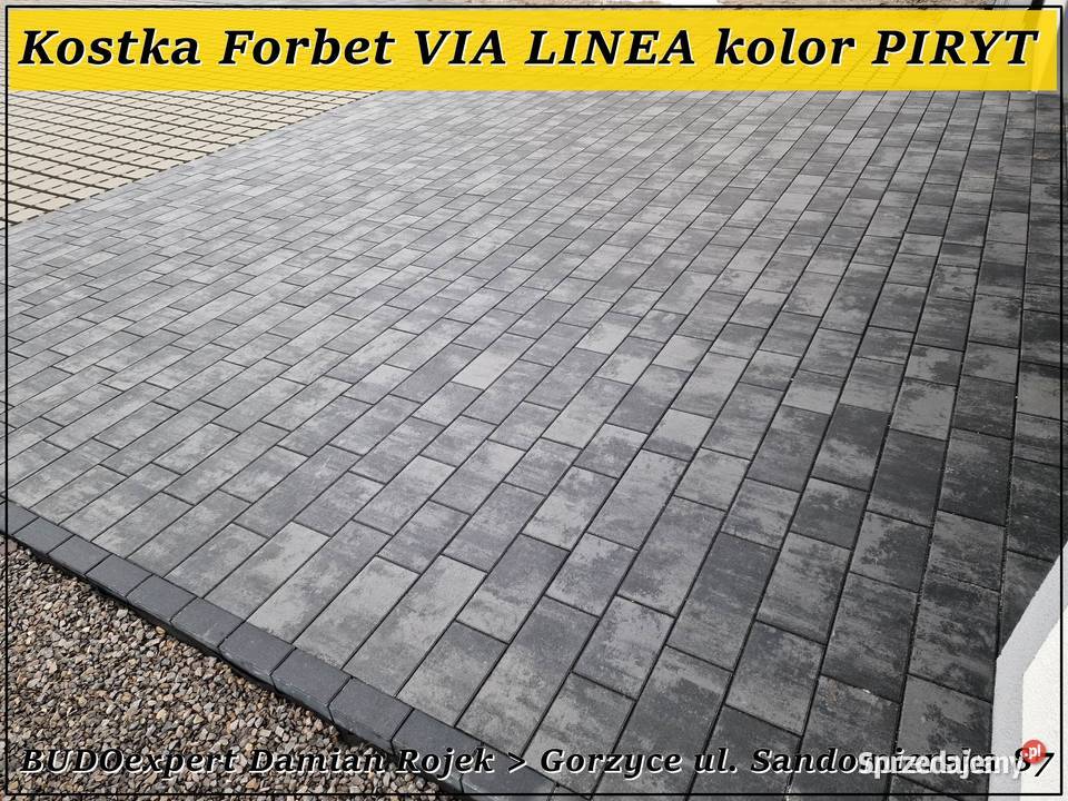 Kostka brukowa Forbet VIA LINEA Tytan Piryt Dom i Ogród