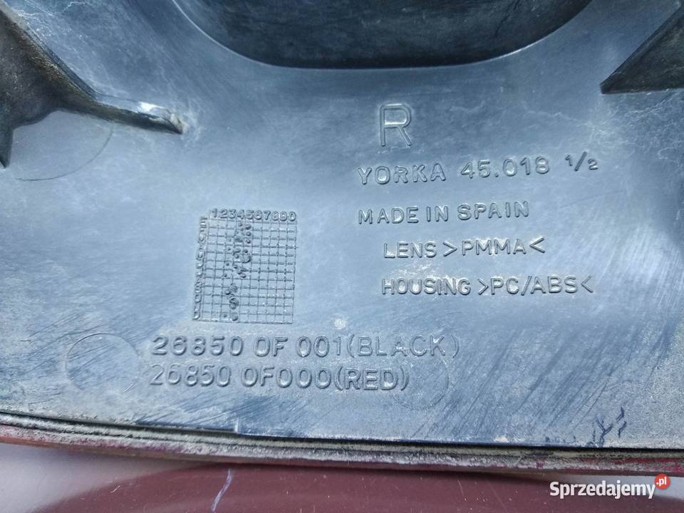 Nissan Terrano II Ford Maverick I lampa tył osobowe Sieradz