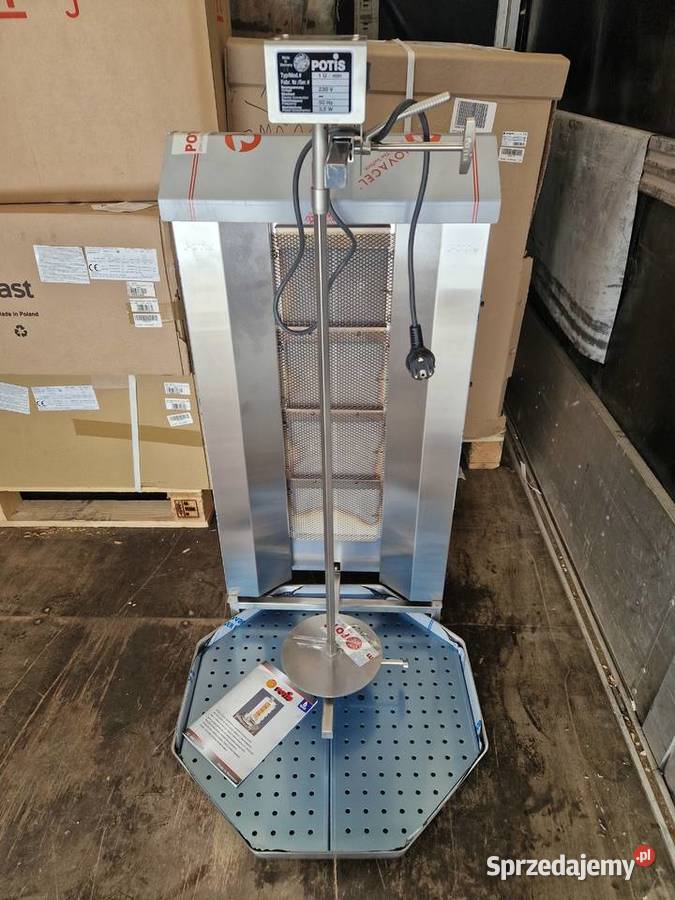 PROFESJONALNY Kebab Gazowy POTIS 4 Palniki Ostrów Wielkopolski