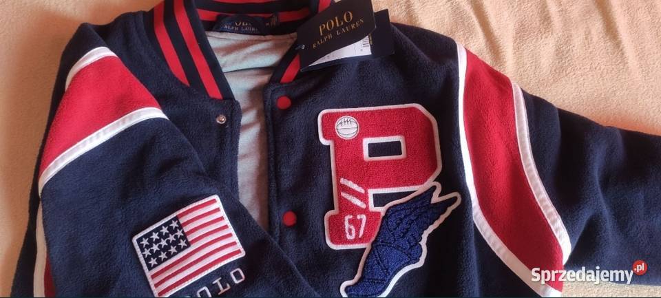 Ralph Lauren Bomberka pluszowa na guziki Odzież codzienna Warszawa