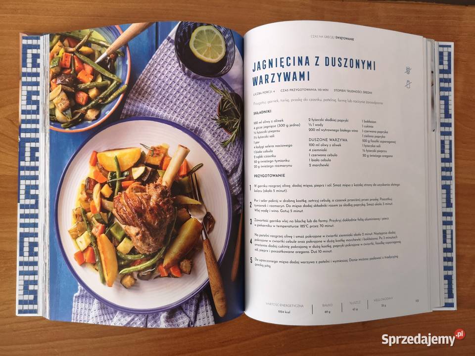 Książka ilustrowana z przepisami Czas na Grecję Otrębusy sprzedam