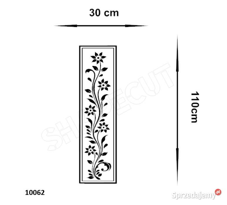 OZDOBNA NAKLEJKA NA ŚCIANĘ KWIATY 110 X 30 BEZ warmińsko-mazurskie Olsztyn sprzedam