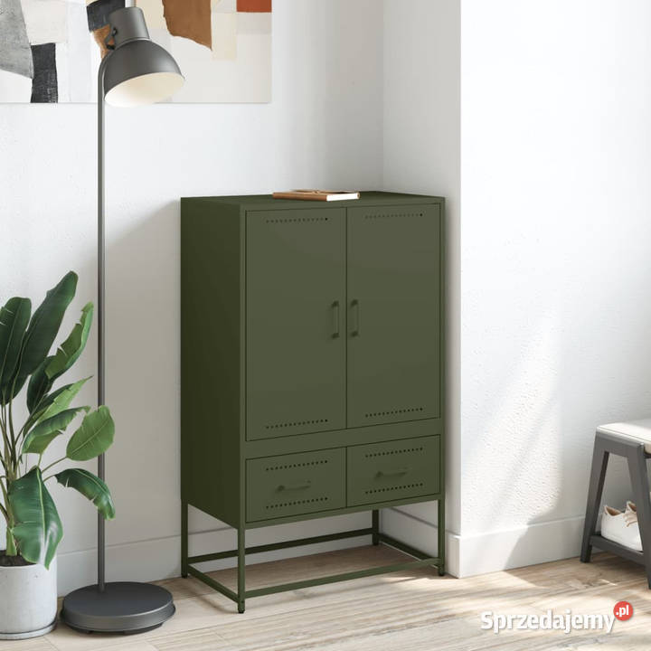 Szafka oliwkowa 68x39x1115 stalowa WM846612 Warszawa