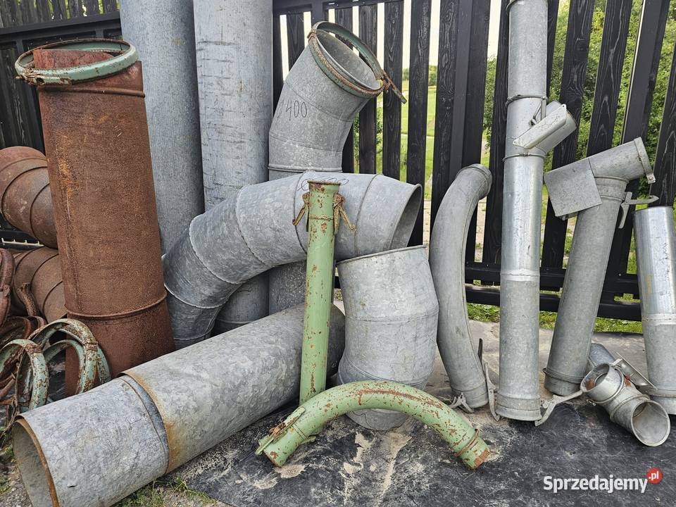 Rury metalowe 400mm kolana stalowe i ocynkowane nieuszkodzony świętokrzyskie Górno sprzedam