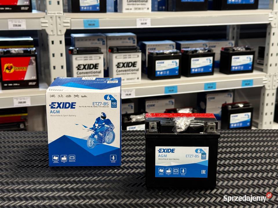 Akumulator EXIDE 12V 6 Ah ETZ7BS YTZ7BS podkarpackie Jasło sprzedam