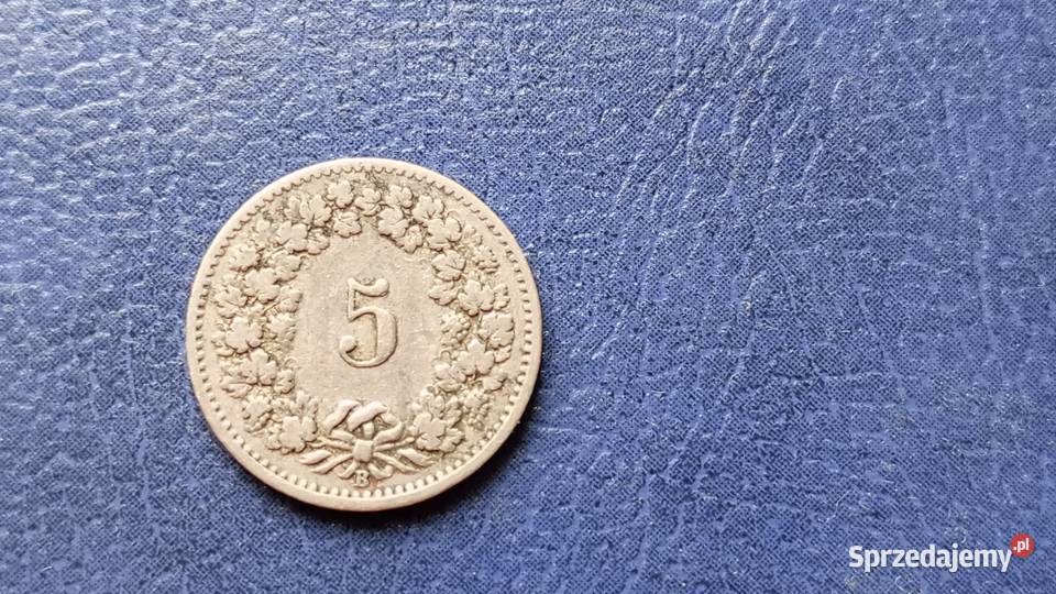 Stare monety 5 rappen 1898 Szwajcaria
