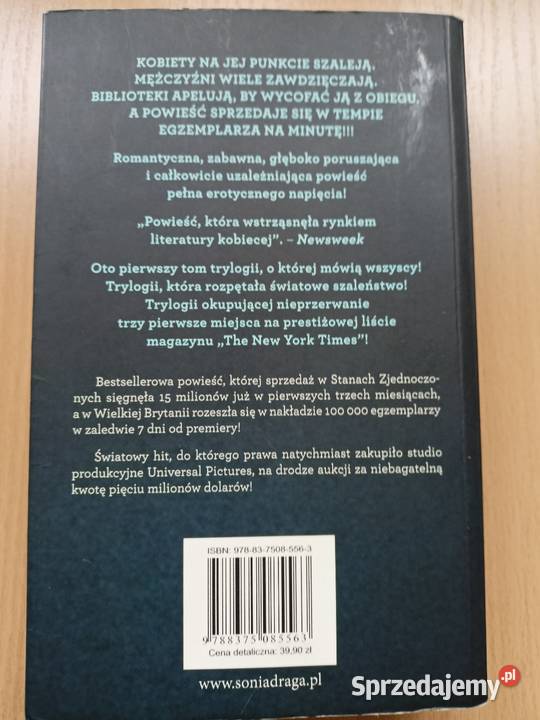 Książka Pięćdziesiąt twarzy Greya zachodniopomorskie