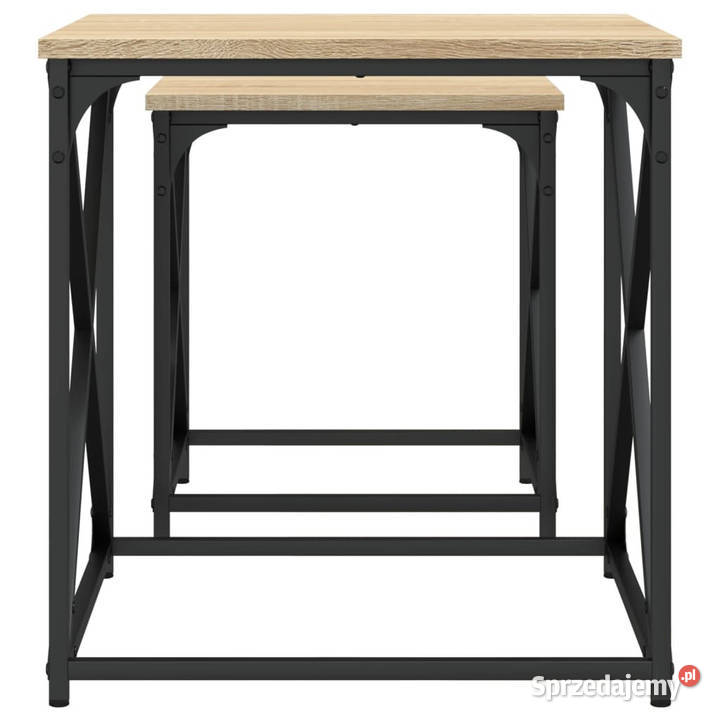 Stoliki wsuwane pod siebie 2 dąb sonoma WM838944 mazowieckie sprzedam