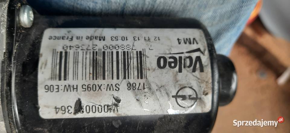 MECHANIZM WYCIERACZKI OPEL ZAFIRA C W000027192 osobowe dolnośląskie Siechnice