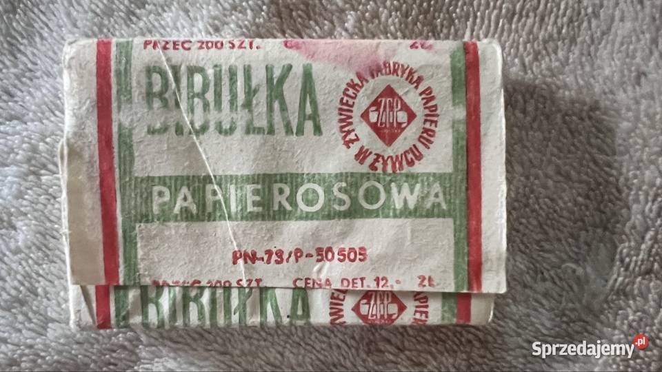 Bibułka Papierosowa PRL Żywiecka Fabryka Papieru Rzeszów sprzedam