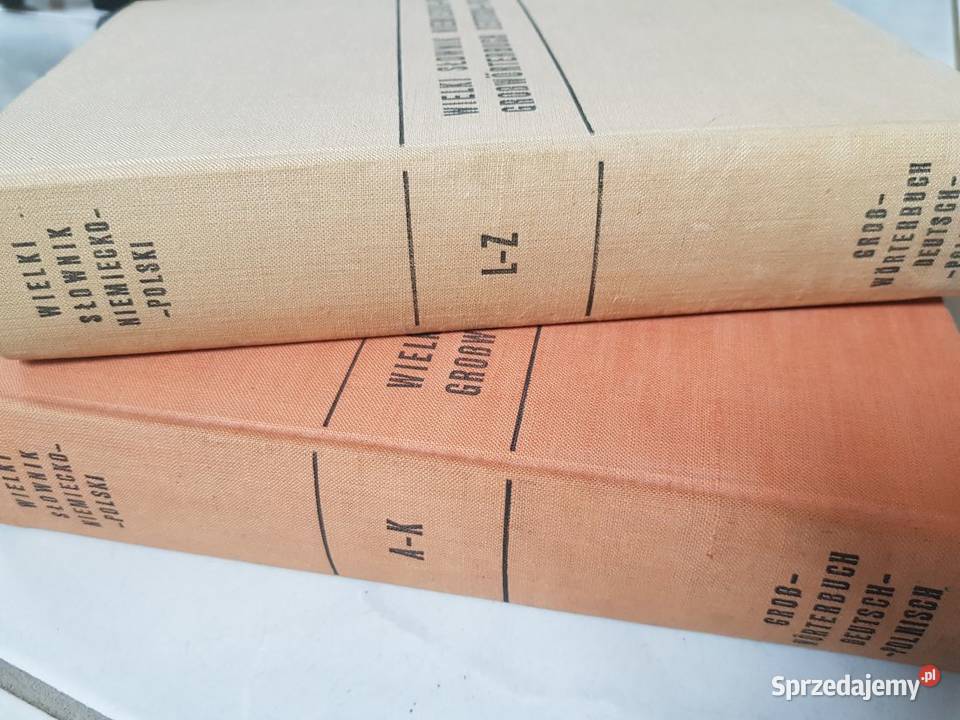 wielki słownik polsko niemiecki mniemiecko twarda Książki do nauki języka obcego Kielce