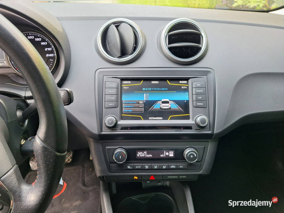 Seat Ibiza FR 10 EcoTSI led 3 w ofercie IV 2008 elektrochrom. lusterko wst. Siewierz