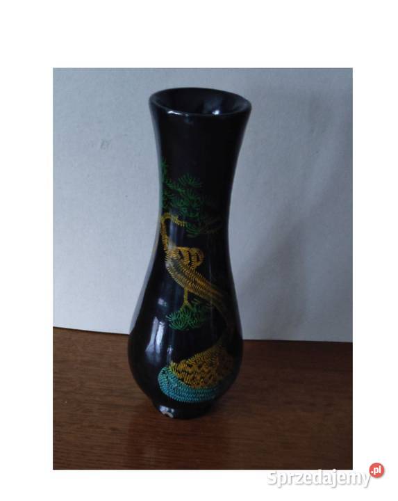 orientalny wazon flakon z laki vintage prl Kielce