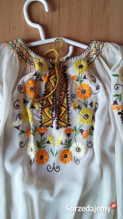 Piękna starodawna bluzeczka batystowa z haftem Sosnowiec
