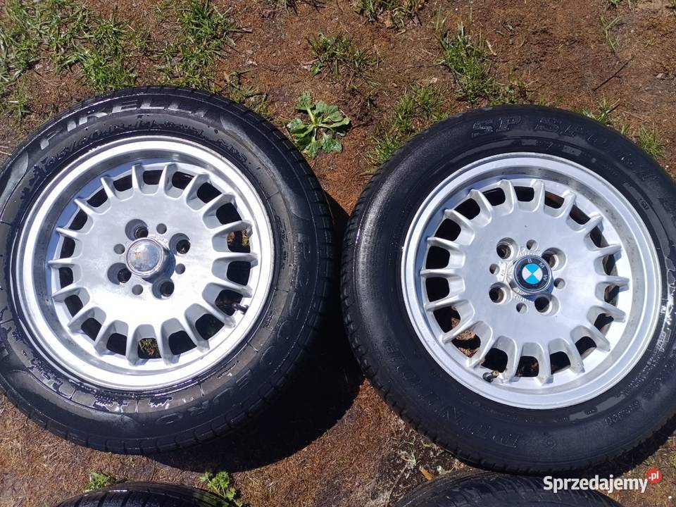 Ładne Oryginalne alufelgi słoneczka BMW E30 14 Części samochodowe Płock