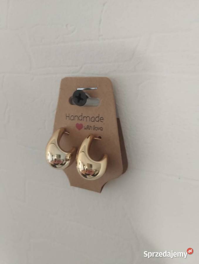 Minimalistyczne kolczyki łezki kolor do wyboru Hażlach