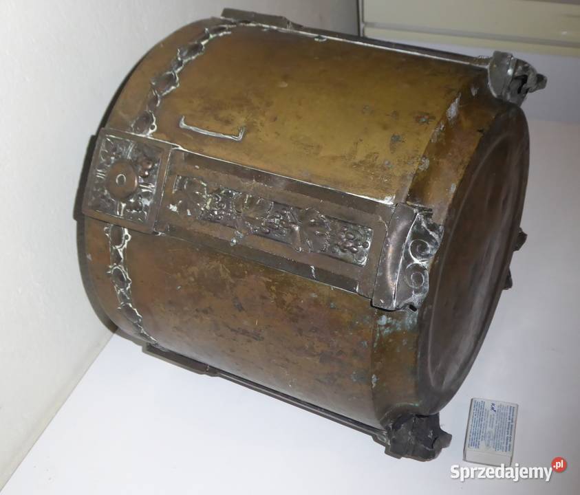 Antyczna Donica z brązu Secesja motyw winorośli Wrocław