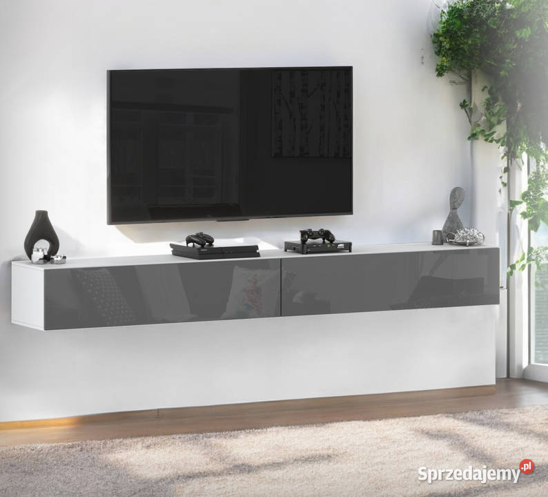 Szafka Rtv Wisząca 280 Nowoczesna Pod Tv Salon 280cm warmińsko-mazurskie Elbląg sprzedam