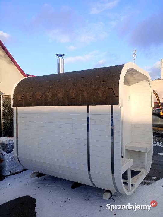 Sauna Ogrodowa Cube Medium Open 24m piec opalany