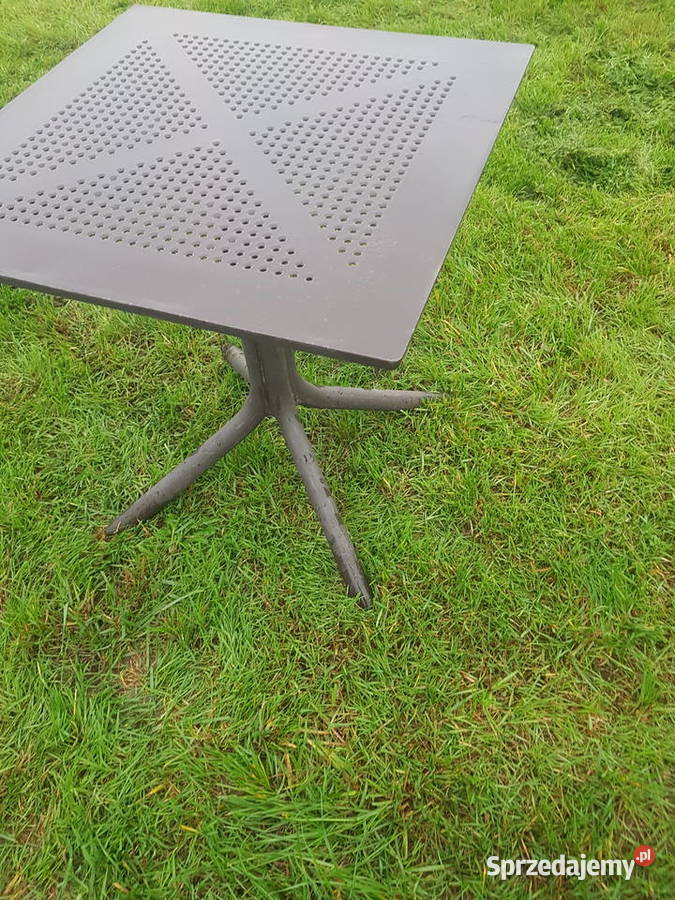 Stolik ogrodowy 70 plastikowy antracytowy Głogowa sprzedam