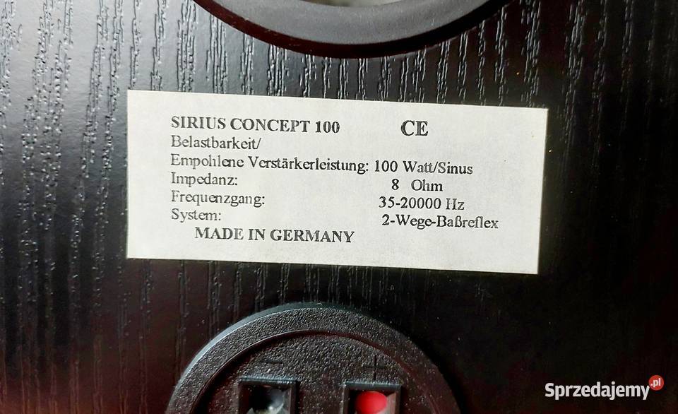SIRIUS Concept 100 Kolumny Głośniki Westra Super Starachowice