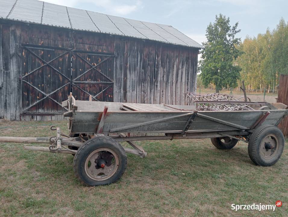 Wóz konny pług redło brony sprężynówka lubelskie Poniatowa