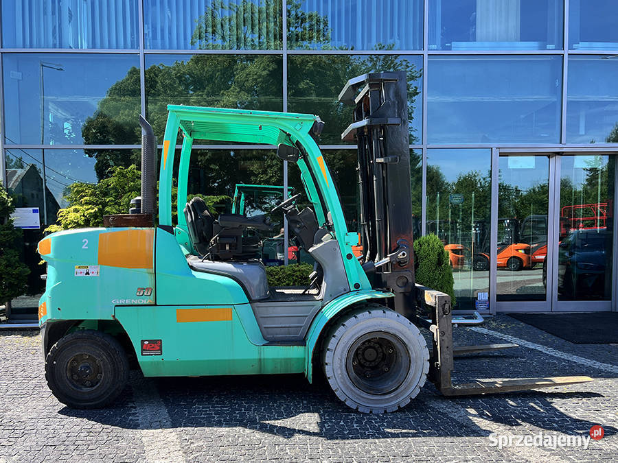 wózek widłowy Mitsubishi FD50NT 5 ton duplex 35 diesel Kęty