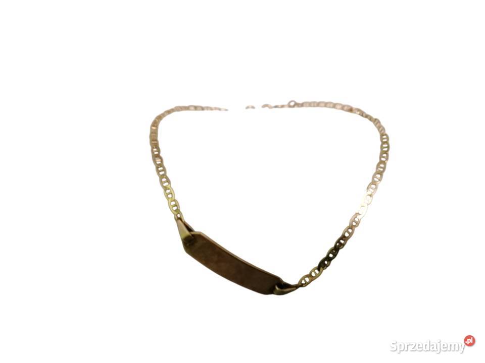 DELIKATNA ZŁOTA BRANSOLETKA PR 585 Z BLASZKA