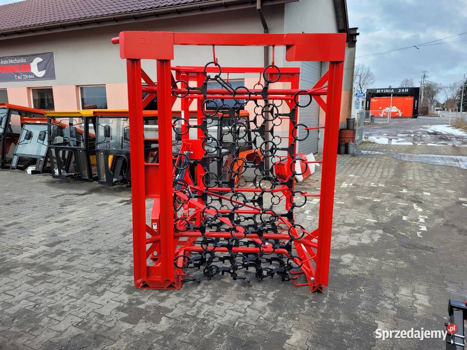 Włóka łąkowopolowa 6m 4 rzę brona polowa palcowa Maszyny zielonkowe Szczytno sprzedam