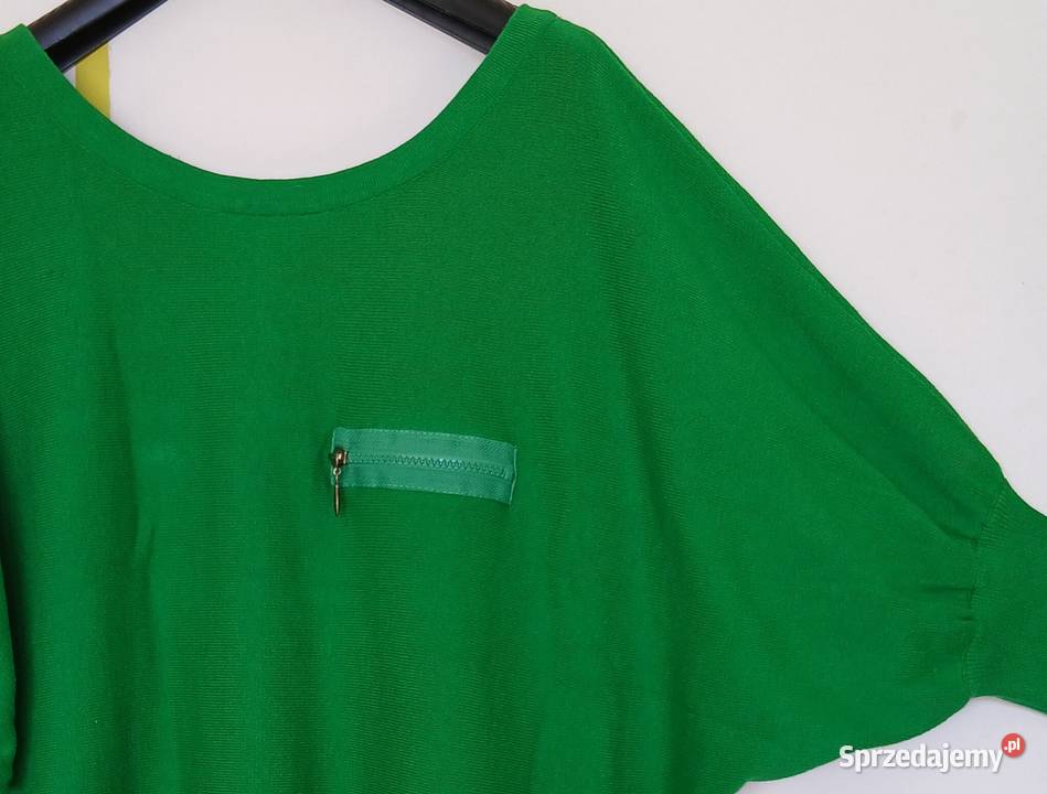 XL48 Bawełniana tunika o kroju nietoperza