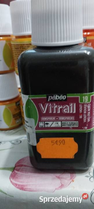 farba pebeo 250ml zielony żółty fiolet sprzedam