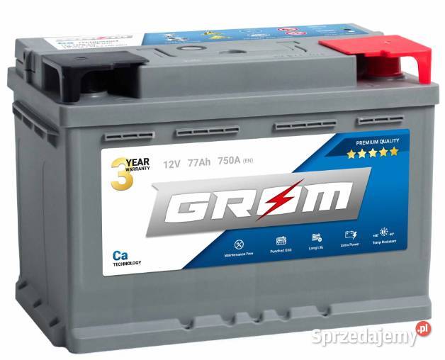 Akumulator Grom Premium 77Ah760A Pruszków sprzedam