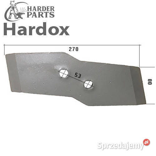 Dłuto 100hektarów HARDOX 622129L części do pługa Suwałki