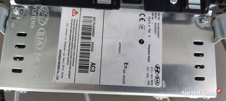 Radio oryginalne Hyundai i 30