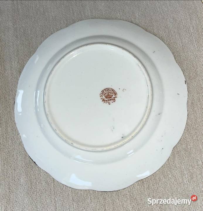 Angielski talerzyk deserowy Bez sygnatury Porcelana i szkło pomorskie