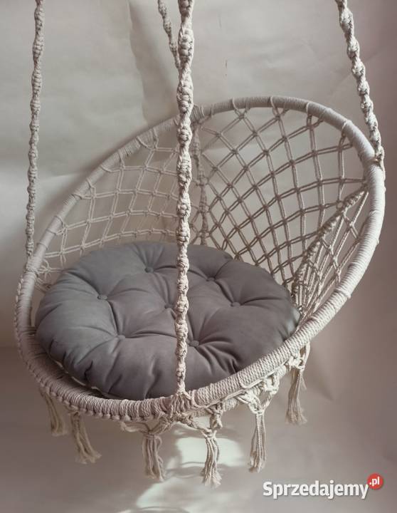 Poduszka na fotel huśtawkę bocianie gniazdo róże i fiolety mazowieckie Warszawa