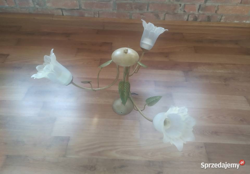 Żyrandol lampa wisząca ze szklanymi kloszami Szczecinek sprzedam