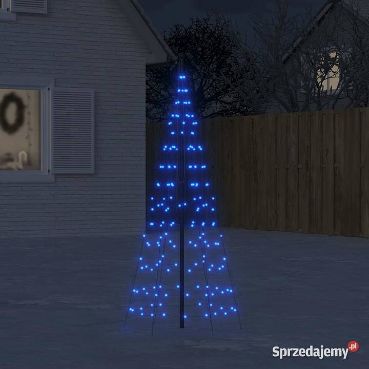 vidaXL Choinka LED na maszcie 200 diod LED Wyposażenie wnętrz mazowieckie
