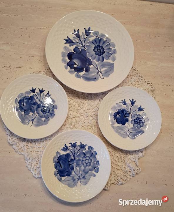 Talerze Fajans Włocławek kpl 4 sztuki kujawsko-pomorskie Nakło nad Notecią sprzedam