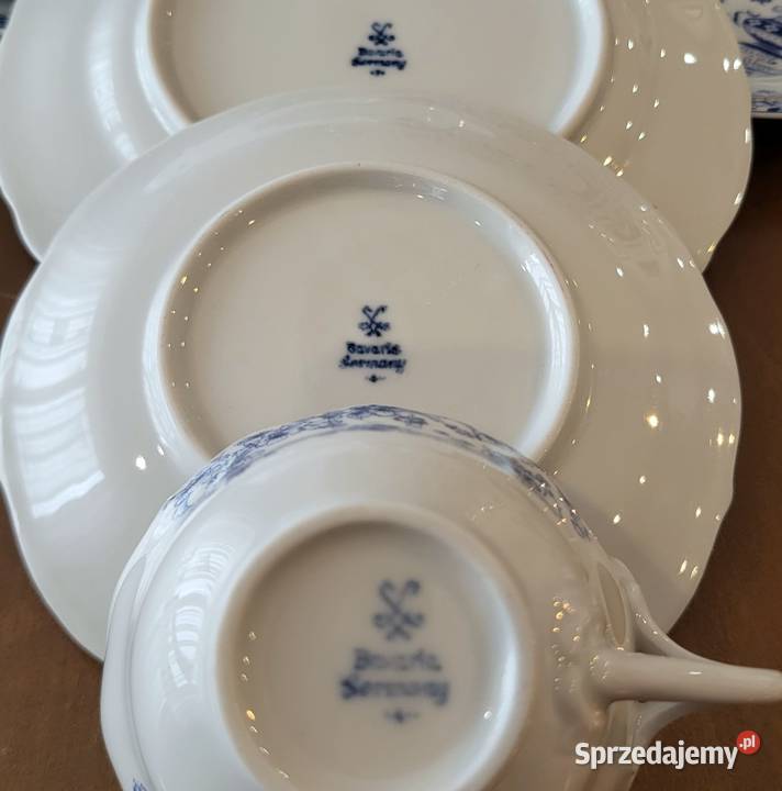 Oscar Schaller Bawaria China Blau serwis 6 osób sprzedam